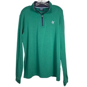 White Water Performance Quarter Zip, Kelly Green, Mid Weight Size L